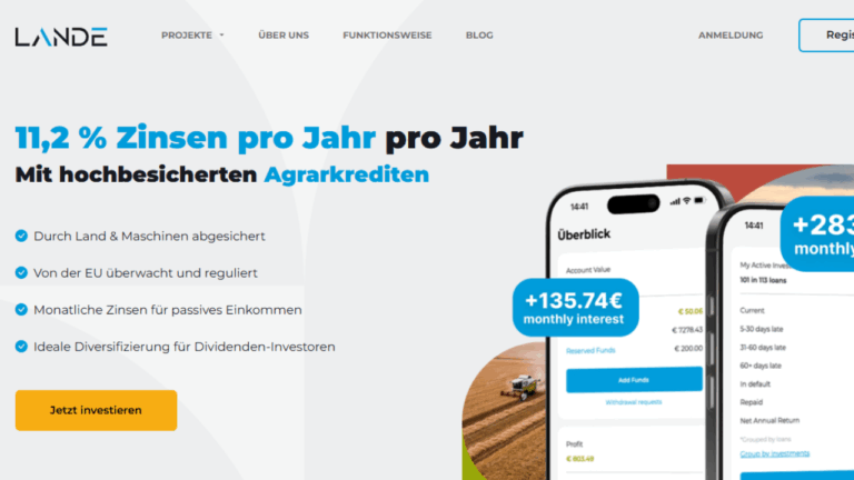 LANDE – eine der solidesten P2P-Plattformen 2026: Analyse, Chancen & Risiken